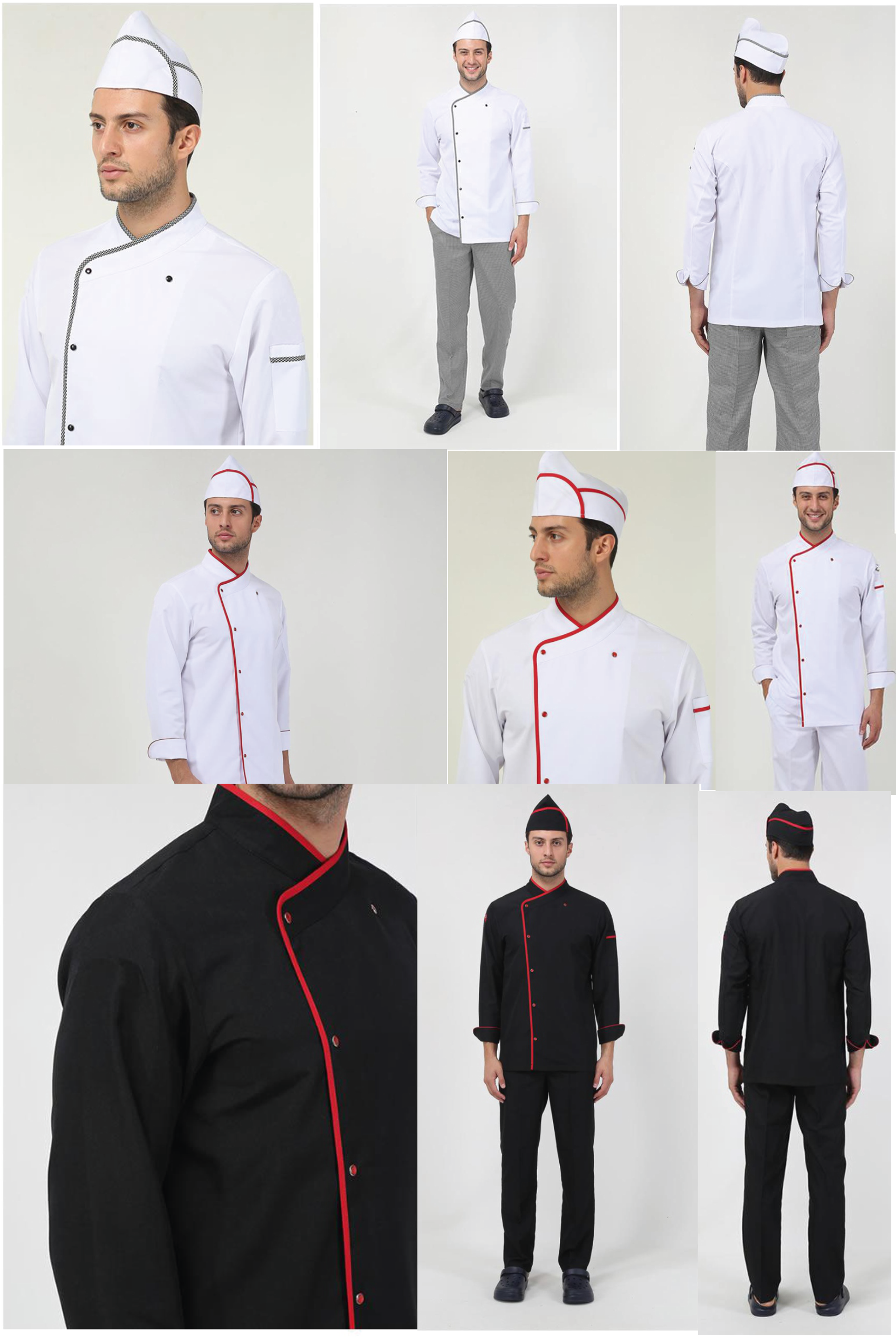 TX-1002 Klasik Aşçı Ceketi Görsel 3
